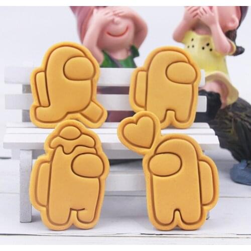 11Pcs Food Grade Plastic Cookies Cutter Set Anime Game Biscuit Mold Pastry Sugarcraft Fondant Cake Baking Mould Tools
