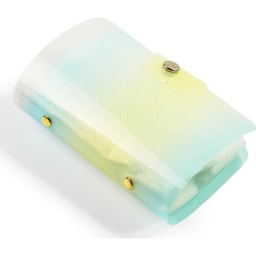 20 Slots Holographic Nail Stamping Plate Holder Case Rectangular Simple Practical Manicure Nail Art Plate Organizer