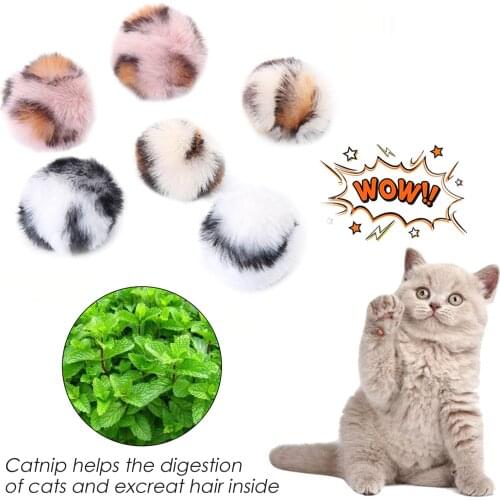 5PCS Catnip Delicate Cat Plush Ball Interactive Pet Toy Creative Lasting Chew Toy Ball Cat Toy Pet Supplies On Sale New