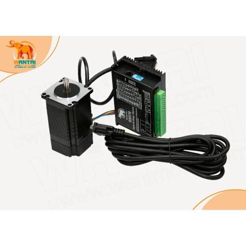 EU FREE SHIP!Wantai 4-Lead Nema23 closed loop stepper motor, 57HBM20-1000 4A 150N-cm(212oz-in) +servo driver CNC Machine SS570