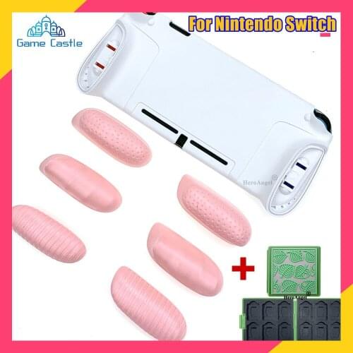 TPU GripCase For Nintendo Switch MaxCarry Protective Case Shell Ergonomic Handle Grip with Replaceable Grips + Game Card Case