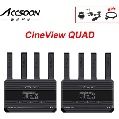 ACCSOON CineEye 2S Pro 2.4Ghz 5Ghz Dual channel Wireless video Transmission System SDI 1080P-HDMI 350m for Live streaming camera