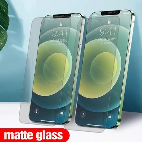 2pcs 9D Frosted Matte Protective Glass For iphone 12 Mini iphone12 Pro Max 12mini 12Pro Screen Protector Anti Fingerprint Film