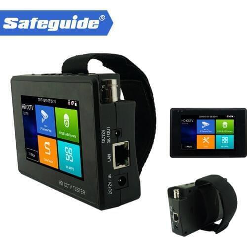 Multi-functions CCTV Tester New 4" wrist 4K H.265 IP CVBS CVI TVI AHD 5-in-1 CCTV Tester