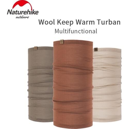 Naturehike Outdoor Sports Wool Scarf Breathable Soft Woman Fashion Turban Camping Windproof Warm Ultralight Headband