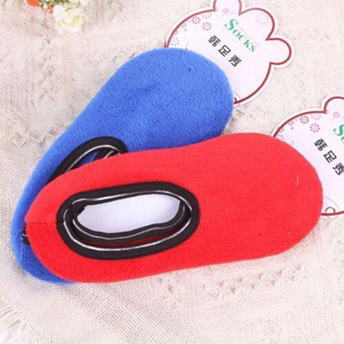 1 Pair Women Slipper Socks Indoor Floor Nonslip Ankle Soft Low Cut Warm Winter Thicken Sock Home Shoe Dropship