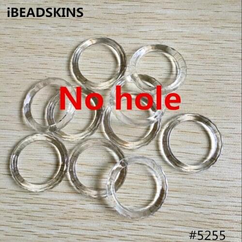 New arrival! 35mm 280pcs/lot clear Acrylic faceted ring shape beads #5255(Design as shown)