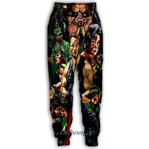 Xinchenyuan New Men/Women Movie Predator 3D Printed Casual Pants Fashion Streetwear Men Loose Sporting Long Trousers F49