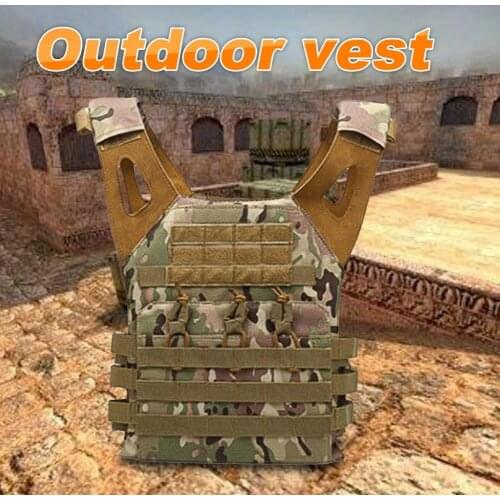Hunting Vest Adjustable Wear-resistant Ultra-Light Large Loading Capacity Molle Vest Field Camouflage Army Fan Tactical Vest