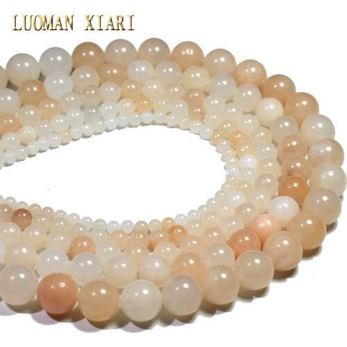 Wholesale Natural Light Pink Aventurine Stone Round Beads For Jewelry Making DIY Bracelet Necklace 4/6/8/10 /12 mm Strand 15