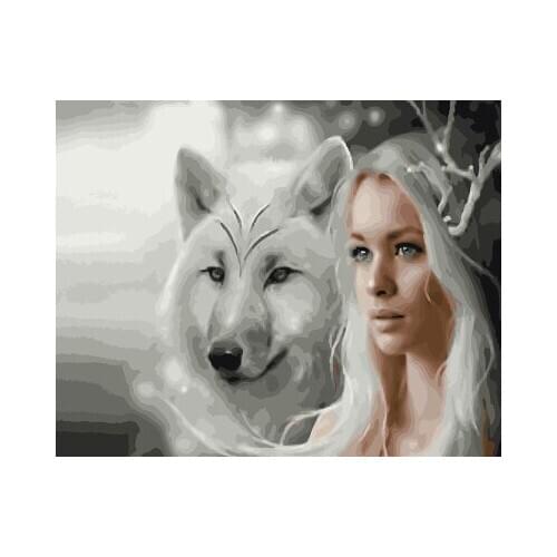 PAINTBOY Figure Painting Framed Pictures DIY Painting By Numbers Hand Painted Oil On Canvas Home Decor For Living Room