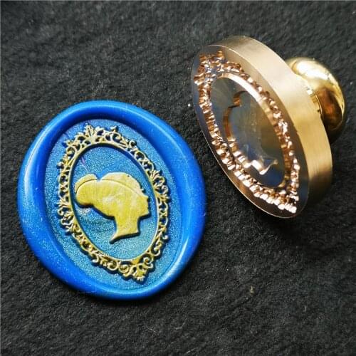 Oval shape queen Sealling Wax Stamp THE wreath queen Wax Seal Stamp Wood Handle DIY Scrapbooking Wedding Invitation seal stamp