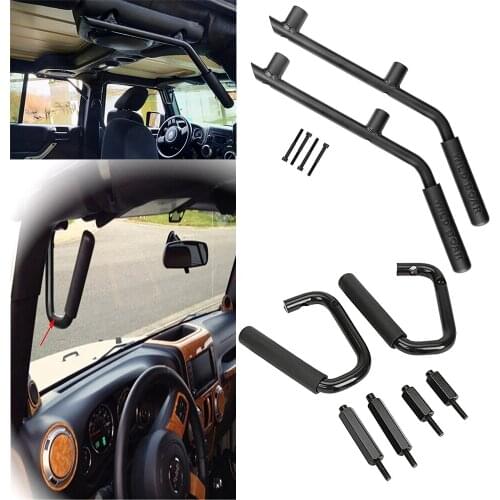 Armrests for Jeep Wrangler JK 2007 Up 2/4 Door Car Front Rear Grab Handle Kit Cover for Jeep Wrangler Accessories Styling