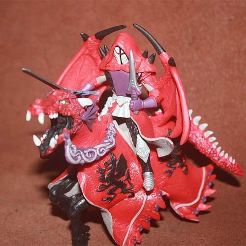 Pvc figure war horse Model Toys Soldiers Scene Decorations Wings Red Knights Lich Kings and War Horses