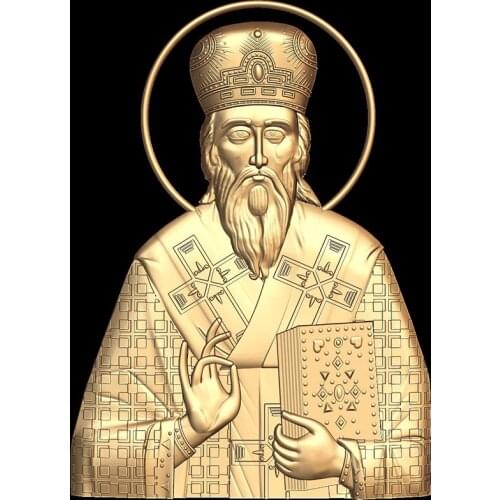 Religion Icon 3D Model STL for CNC Router Artcam Aspire Bas Relief