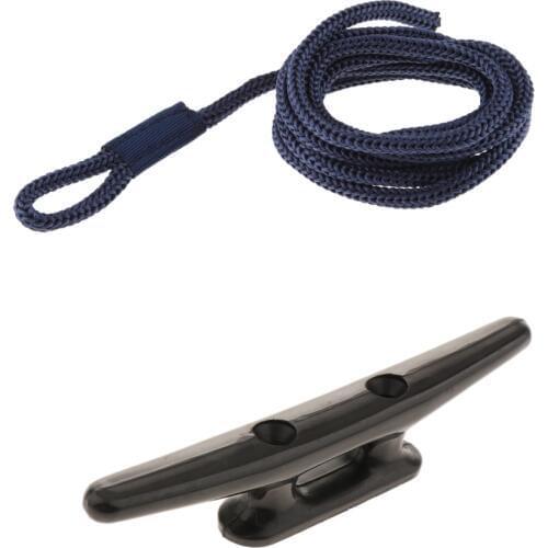 Boat Line Double-weave Line Marine Dock Rope Line With Cleat For Boats