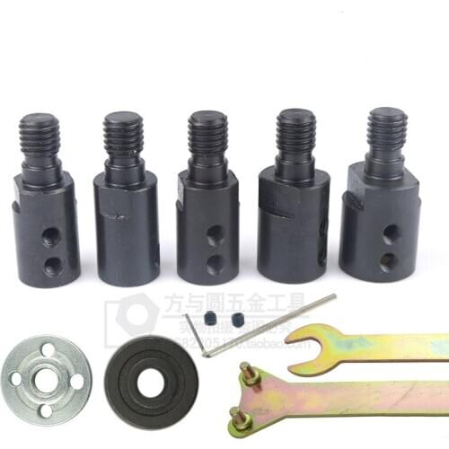 1 set M10 5/8/10/12mm drill Spindle Adapter Grinding Polishing Shaft Motor Bench Grinder Saw blade adapter Connecting rod sleeve