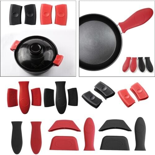 Silicone Hot Handle Holder Cast Iron Skillet Handle Cover Assist Pan Handle Sleeve Pot Holders for Frying Pans