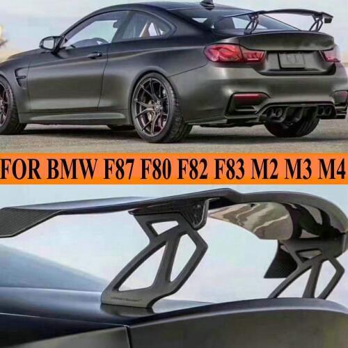 Carbon Fiber CAR REAR WING TRUNK LIP SPOILER FOR BMW F87 F80 F82 F83 M2 M3 M4 2014 2015 2016 2017 2018 2019 GT GTS V STYLE