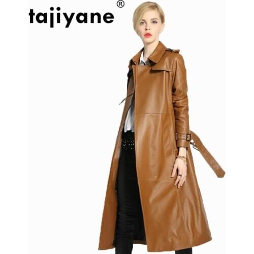 Tajiyane Women's Long Sheepskin Coats