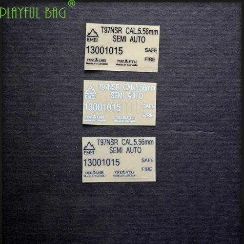 Outdoor CS Metal waterproof DIY sticker for M4 water bombs gun Jinming gen8 SCAR Le Hui 416 two generation new Weil g36 AK L04