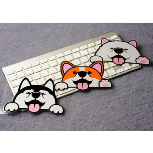 Car Styling Vinyl Tape Lovely Animal Pet Dog Husky Corgi Shiba Motorcyclewindow Tail Sticker Decals
