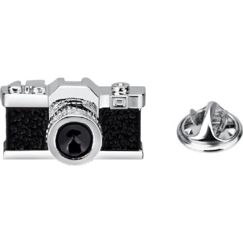 SAVOYSHI Vintage Camera Shape Men Lapel Pin Brooches Pins Fine Gift for Mens Fashion Brooches Collar Party Engagement Jewelry