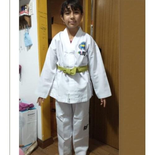 High-Quality ITF approve Ultralight Taekwondo Uniform assistant instructor Gi Doboks Embroidery Pattern Kimono for 1-3 Dan Adult