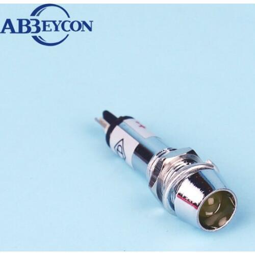 ZS23 metal 9mm Dia indicator light led pilot light concaved led indicator light