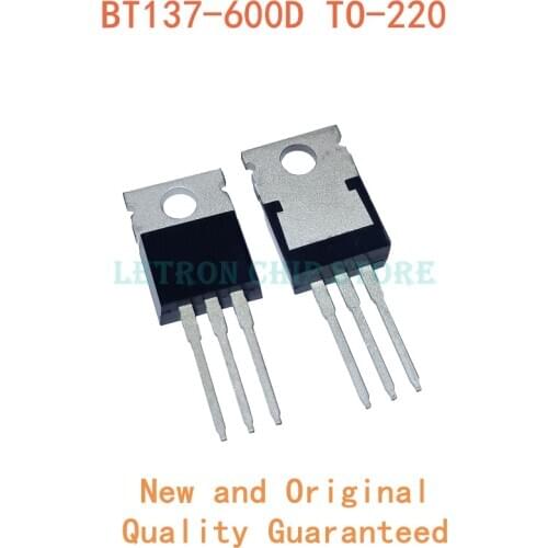 10PCS BT137-600D TO220 BT137-600 TO-220 BT137 600D original and new IC Chipset