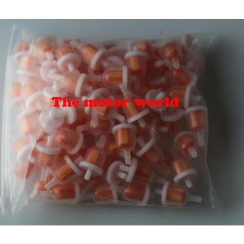 100ps UNIVERSAL Plastic Inline Fuel Gas Filters Gas Fuel Filter for 50 90 110 150 250 Chinese SCOOTER Go Kart ATV ROKETA SUNL