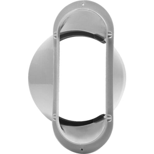 15CM Portable Air Conditioner Window Exhaust Duct Pipe Hose Interface Connector(Flat Nozzle)