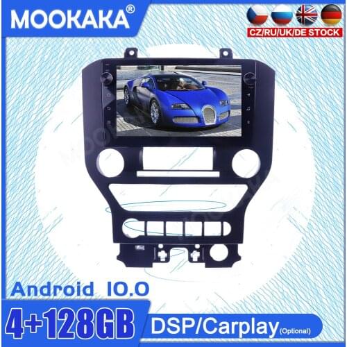 4+128GB Android10 Touch Screen For Ford Mustang 2015-2020 GPS IPS Car Multimedia Player Head Unit Audio Radio Navigtion