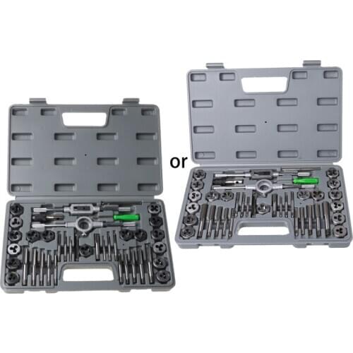 40 Pcs Metric Tap Die Set Hand Threading Tool Tungsten Carbide Screw Thread Bit