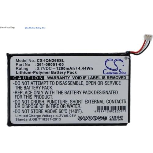 Cameron Sino 1200mAh Battery for Garmin Nuvi 2460LMT, 2660LMT, 2669LMT