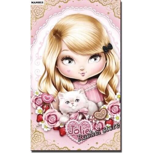 Diamond Embroidery Diy Diamond Painting Cross Stitch Kits Diamond Mosaic Cartoon girl Full Square Diamond Embroidery DS265
