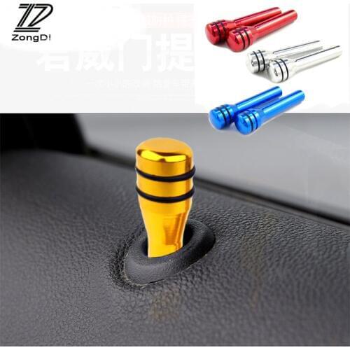 ZD 2Pcs Automobiles For Renault Megane 2 3 Duster VW Touran Passat B6 Golf 7 T5 T4 Fiat 500 Car Door Pin Lock Knob Lift Covers