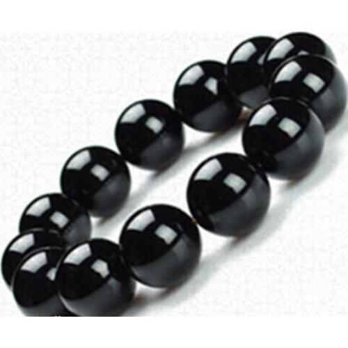 Free shipping 390 Beautiful Fashion 12mm black Gems Beads Elastic Bangle Bracelet