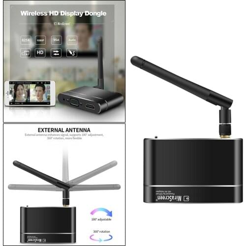 Wireless WiFi Display Receiver Screen Share for Casting to TV Monitor Projector