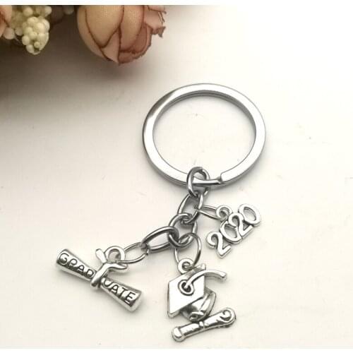 Graduation Ceremony Keychain Gift Graduation Certificate Graduation Souvenir Bachelor Hat Badge Keychain Jewelry