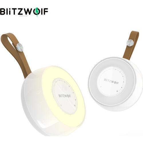 BlitzWolf BW-LT22 DC5V 0.5A Radar-sensing LED Night Light 3000K Touching Dimming Mini LED Night Light with 3-5m Radar Induction