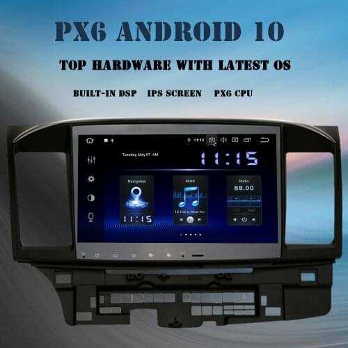 Dasaita 10.2" Android 10.0 Car Multimedia Player for Mitsubishi Lancer EVO X 2006-2014 Radio GPS Navi IPS screen TDA7850 DSP