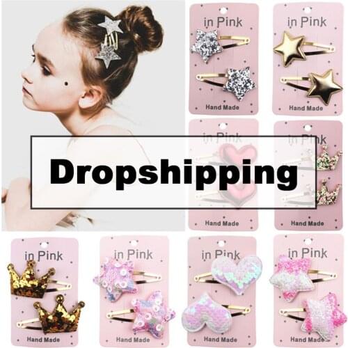 72 Colors Baby Girl Hairpin Headband Pentagram Hair Clip Heart Shaped Baby Hair Pins Crown Clip Hair Accessories Cute Hair Bands
