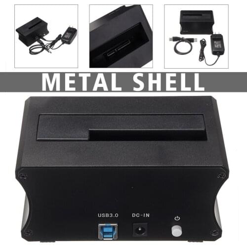 For 2.5/3.5 Inch 1pc Durable Aluminum Alloy Mobile Hard Disk Base USB3.0 SATA All Metal Multi-function Hards Disks Box Pohiks