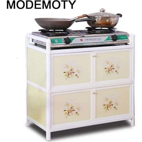 Dolap Kaplama Mobiliario Comedores Bestek Lade End Tables Mueble Cocina Aluminum Alloy Cabinet Kitchen Furniture Cupboard