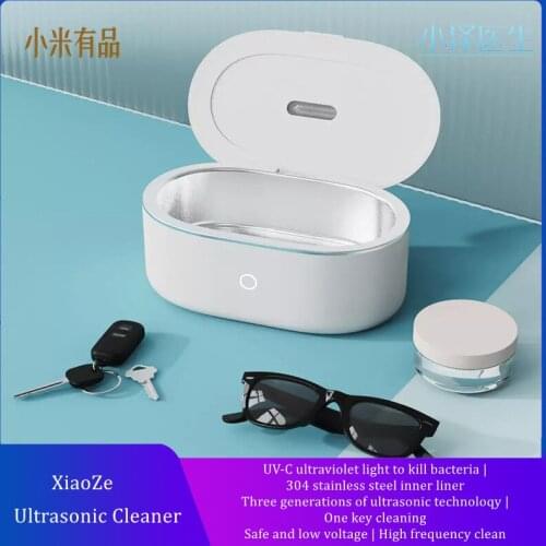 XiaoMi YouPin xiaoze home ultrasonic cleaning machine UV-C ultraviolet sterilization high-frequency low-noise cleaning machine