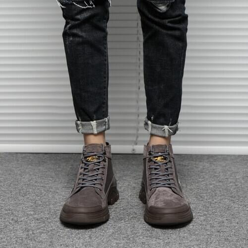 Hombre boots shoes zapatos Mens BOOTS winter boty chelsea moccasins Winter cuero MEN Moccasins riding dress black leather mens