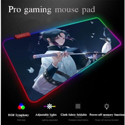 XGZ XXL Programming Mouse Pad USB LED Colorful Lighting Marquee RGB Control Gaming Mouse Pad Thick Wearable Carpet Desk Mat