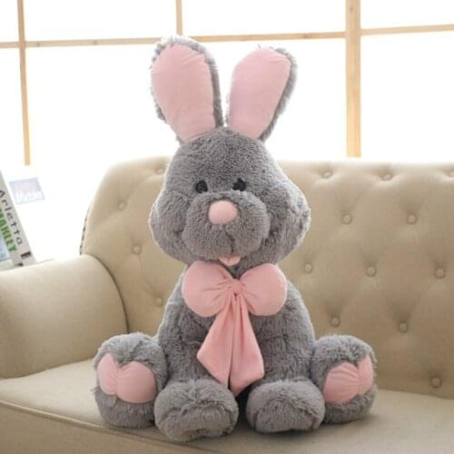Cute Big Rabbit Plush Toys Stuffed Bunny Dolls America Rabbit Dolls Toys with Long Ears Soft Toy for Girl Gift 50/70/80/100cm