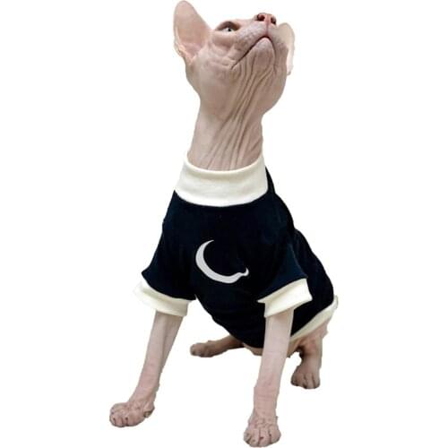 Fashion Hariless Cat outfits Sphynx Cat Clothing Spring Summer cats wearing Clothes for Cat